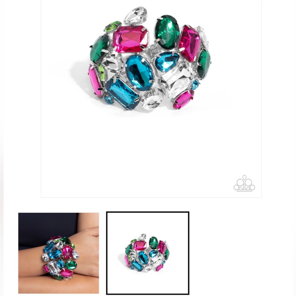💎💎💎 “CHIC CORONATION” MULTI GEMSTONE BRACELET ~ PAPARAZZI❗️💎💎💎 - Picture 3 of 4